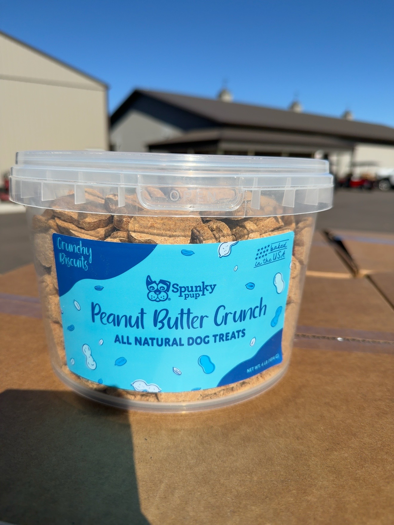 Spunky Pup Peanut Butter Crunch 4-lb bucket