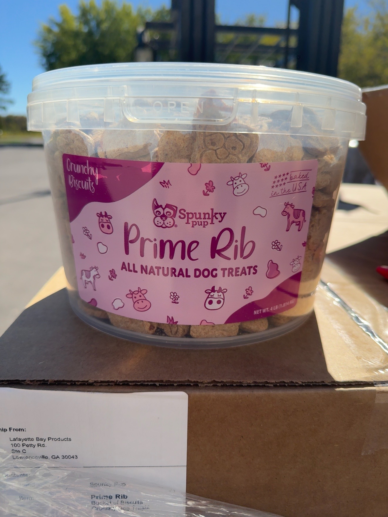 Spunky Pup Prime Rib 4-lb bucket